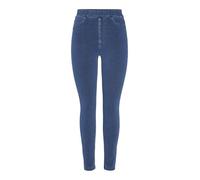 PIECES Pantaloni da Donna Pcjumbo Foxy MW Jeggings Mm, Media Blu Denim, S