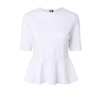 Pieces PCALISA - Maglietta da Donna con Peplum