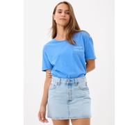 Pieces - Pcaly Ss Washed Tee Fc Bc Blu - Abbigliamento M Blu