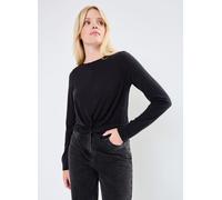 Pieces - Pcanora Ls Knot Top Bc Nero - Abbigliamento M Nero