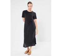 Pieces - Pcanora Ss O-Neck Midi Knot Dress Bc Nero - Abbigliamento S Nero