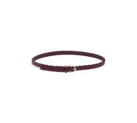 PIECES Pcavery Leather Braided Slim Belt Noos, Tawny Port, numeric_90