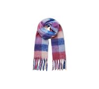 PIECES Pcbea Long Scarf Noos Bc, Bellwether Blue/Checks: Square, Taglia unica