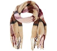 PIECES Pcbea Long Scarf Noos BC Sciarpa, Silver Mink/AOP: Check, Taglia Unica Donna