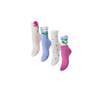 PIECES Pcbeatrice Socks 4 Pack, Ortensia, Taglia Unica (Pacco da 4) Donna