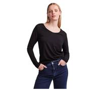 Pieces Pcbillo LS Scollo a V Strisce Noos Maglietta a Maniche Lunghe, Nero/Righe: Lurex Nero, M Donna