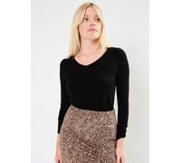 Pieces - Pcbillo Ls V-Neck Solid Noos Bc Nero - Abbigliamento M Nero