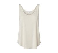 PIECES Top 'Billo' oro / bianco lana, Taglia M
