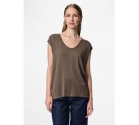 Pieces - PCBILLO TEE LUREX STRIPES JRS NOOS BC Marrone - Abbigliamento L Marrone