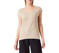 PIECES Pcbillo Tee Lurex Stripes Noos, T-shirt Donna, Safari/Dettaglio: Oro Lurex, S
