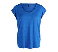 PIECES Pcbillo Tee Lurex Stripes Noos, T-shirt Donna, Surf The Web, S