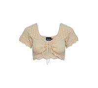 Pieces Pcbluma SS Knit Top BC Sww Camicia Donna, Fumo Bianco, XS