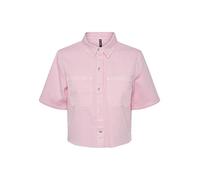 PIECES Pcblume SS Shirt BC Camicia da Donna, Prism Pink