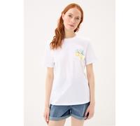 Pieces - Pcbrianna Ss Printed T-Shirt Jrs Bc Bianco - Abbigliamento L Bianco