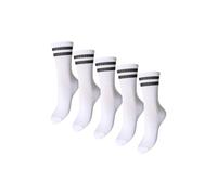 Pieces Pccally Socks - Confezione da 5 calzini Noos Bc, bianco, Taglia unica