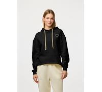 Pieces - Pcchilli Ls Heart Hoodie D2D Nero - Abbigliamento XS Nero