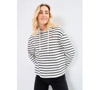 Pieces - PCCHILLI LS HOODIE STRIPES EMB NOOS BC Bianco - Abbigliamento XL Bianco