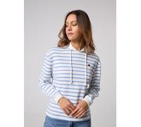 Pieces - Pcchilli Ls Hoodie Stripes Emb Noos Bc H Bianco - Abbigliamento S Bianco