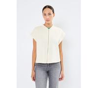 Pieces - Pcchilli Sl Zip Sweat Vest Noos Cp Bc Bianco - Abbigliamento M Bianco