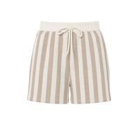PIECES Pcchilli Summer HW Shorts Stripe Noos BC, Visone Argenteo, XL