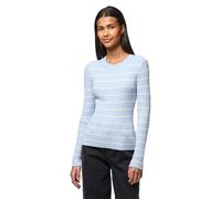 Pieces Pccrista LS O-Neck Knit Noos BC, Blu di Cachemire, L
