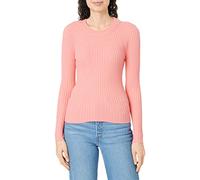 PIECES Pccrista LS O-Neck Knit Noos BC Maglione, Fragola Rosa, S Donna