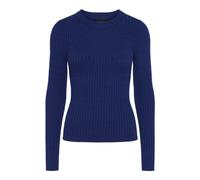 PIECES Pccrista LS O-Neck Knit Noos BC Maglione Lavorato a Maglia, Bellwether Blue, XL Donna