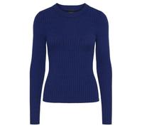 PIECES Pccrista LS O-Neck Knit Noos BC Maglione Lavorato a Maglia, Bellwether Blue, XL Donna