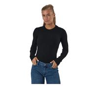 PIECES Pccrista LS O-Neck Knit Noos BC Maglione, Nero 1, XL Donna