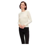 PIECES PCCRISTA LS O-Neck Knit Noos BC, Pullover Donna, Birch, M