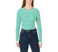 PIECES Pccrista-Maglia a Girocollo Noos BC Maglione, Parakeet/Strisce: con Strisce di Betulla M, S Donna