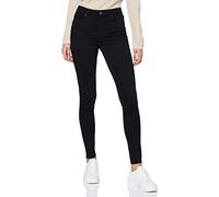 PIECES Pcdelly Skn MW Bl648-ba/Noos BC, Jeans Donna, Nero, S / 30L