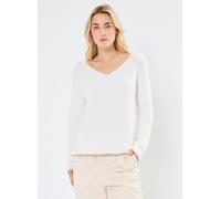 Pieces - Pcellen Ls V-Neck Knit Fc Bc Bianco - Abbigliamento L Bianco