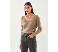 Pieces - Pcellen Ls V-Neck Knit Noos Bc Grigio - Abbigliamento L Grigio
