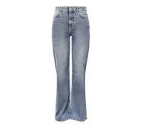 PIECES Pcholly HW Wide Jeans MB Noos BC, Media Blu Denim, 29W x 30L Donna
