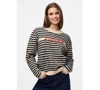 Pieces - Pcjada Ls O-Neck Knit Bc Beige - Abbigliamento S Beige
