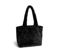 PIECES, Pcjanice Fur Shopper Donna, Nero, taglia unica