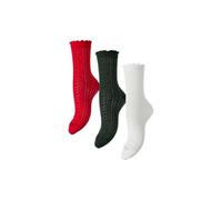 PIECES Pcjara Pointelle Socks 3 Pack Mpa, ballerino di nuvola, Taglia unica