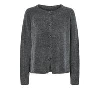PIECES Pcjiko LS Knit Cardigan BC, Melange Grigio Medio, L Donna