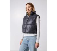 Pieces - Pcjimma Reversible Puffer Vest Grigio - Abbigliamento L Grigio