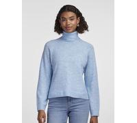 Pieces - PCJULIANA LS ROLLNECK KNIT NOOS BC Blu - Abbigliamento S Blu