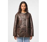 Pieces - Pcjulie Reversible Teddy Coated Jacket Bianco - Abbigliamento XS Bianco