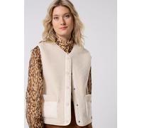 Pieces - Pcjune Teddy Vest Bc Bianco - Abbigliamento L Bianco