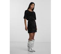 Pieces - Pckam Hw New Short Skirt Bc Nero - Abbigliamento M Nero