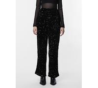 Pieces - Pckam Hw Wide Pant Bc Nero - Abbigliamento S Nero