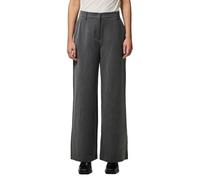 PIECES Pckamil HW Wide Pant Noos, Grigio Scuro mélange, S/30L Donna