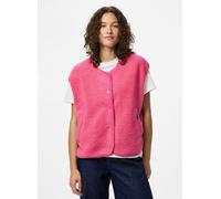 Pieces - Pckatty Teddy Vest Noos Bc Rosa - Abbigliamento S Rosa