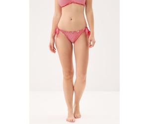 Pieces - Pckia Frill Tie Edge Bikini Brief Bc Rosso - Abbigliamento S Rosso