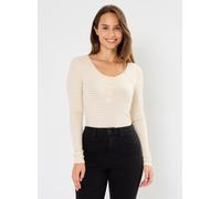 Pieces - Pckitte Ls Lurex Top Noos Beige - Abbigliamento XS Beige