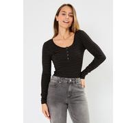 Pieces - Pckitte Ls Lurex Top Noos Nero - Abbigliamento S Nero